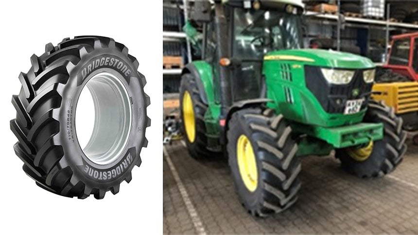 pneu VX-Tractor sur tracteur John-Deere 6125 - Aksel Mansson